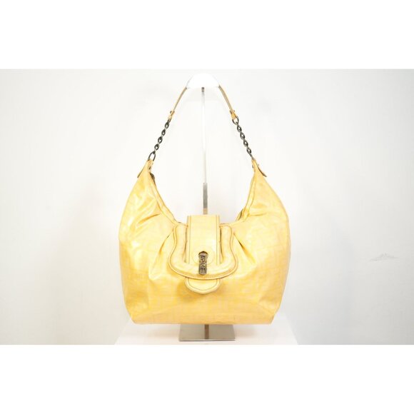 Fendi Yellow Zucca Monogram Bag - Picture 1 of 9